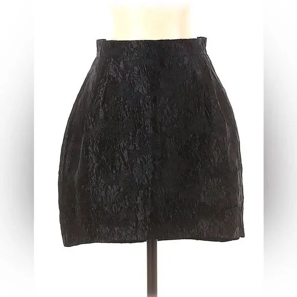 NWT & Other Stories Jacquard Pelmet Mini Skirt in Black - Picture 3 of 6